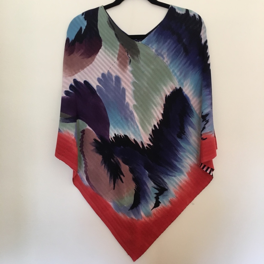 Abstract Patterned Poncho - image 1